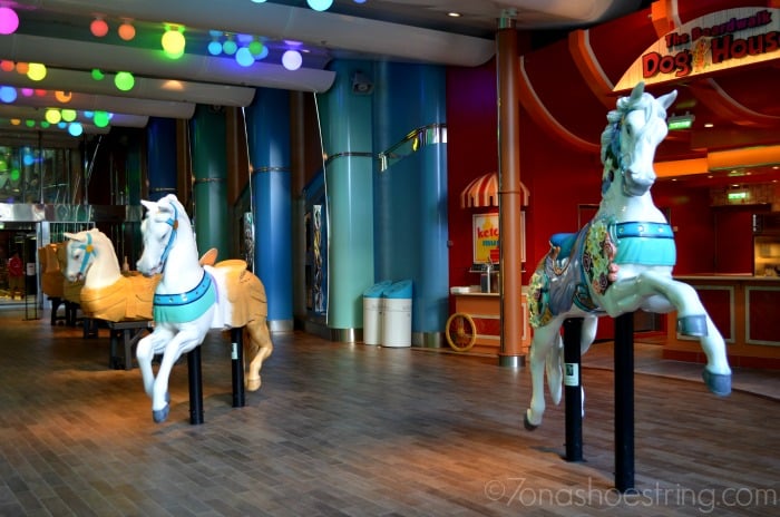 Carousel horses at sea