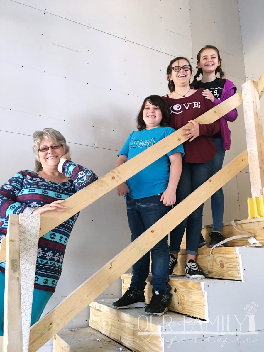 My mom with my daughters