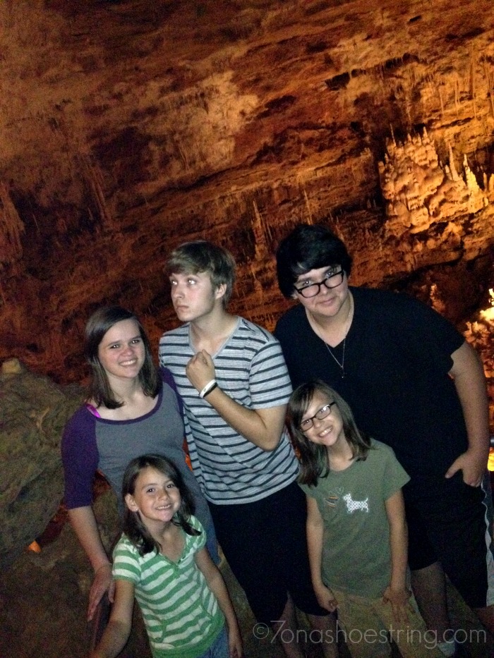Natural Bridge Caverns with family Natural Bridge Caverns with family
