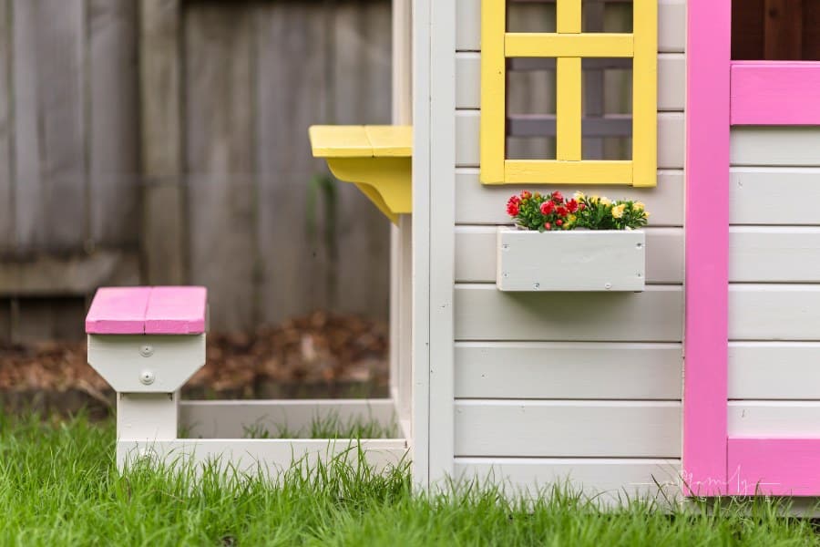 Close-up of Kids playhouse