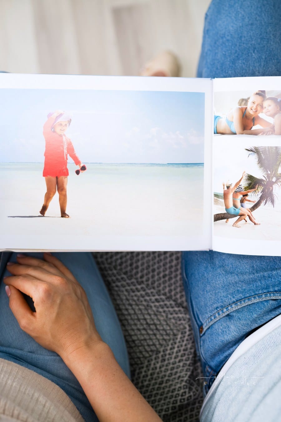 Couple Looking at Family Photo Album