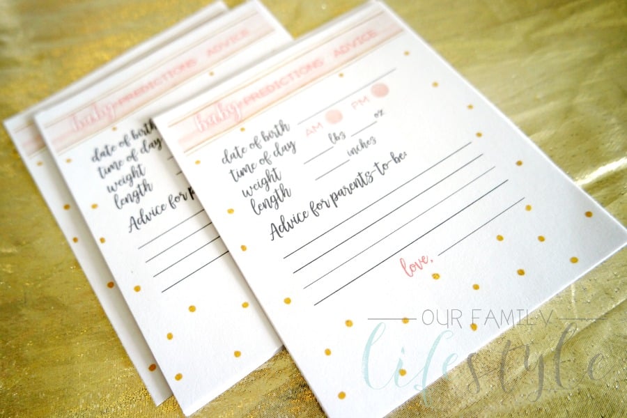 Printable Baby Predictions and Advice