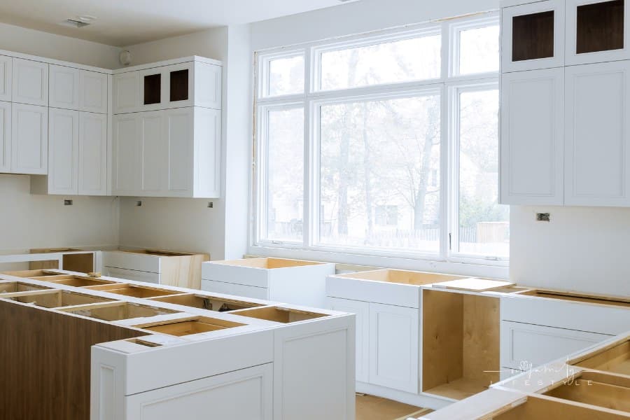 Wooden Cabinets Installation of in the White of Installation Base Cabinets Modular Kitchen
