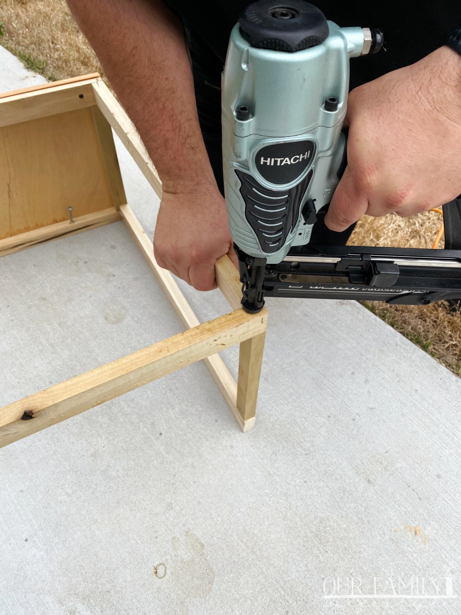 repurpose bench trim for new base