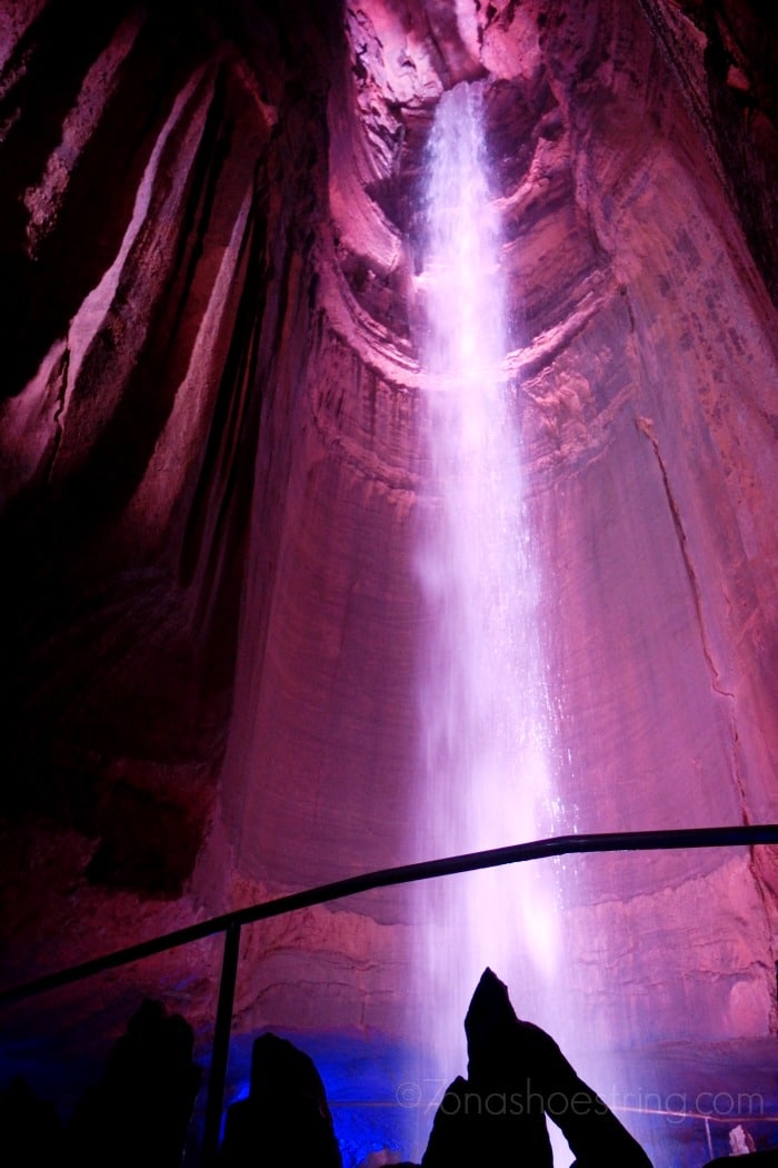 Ruby Falls waterfall