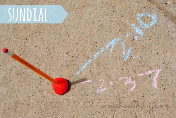 sidewalk chalk games sundial