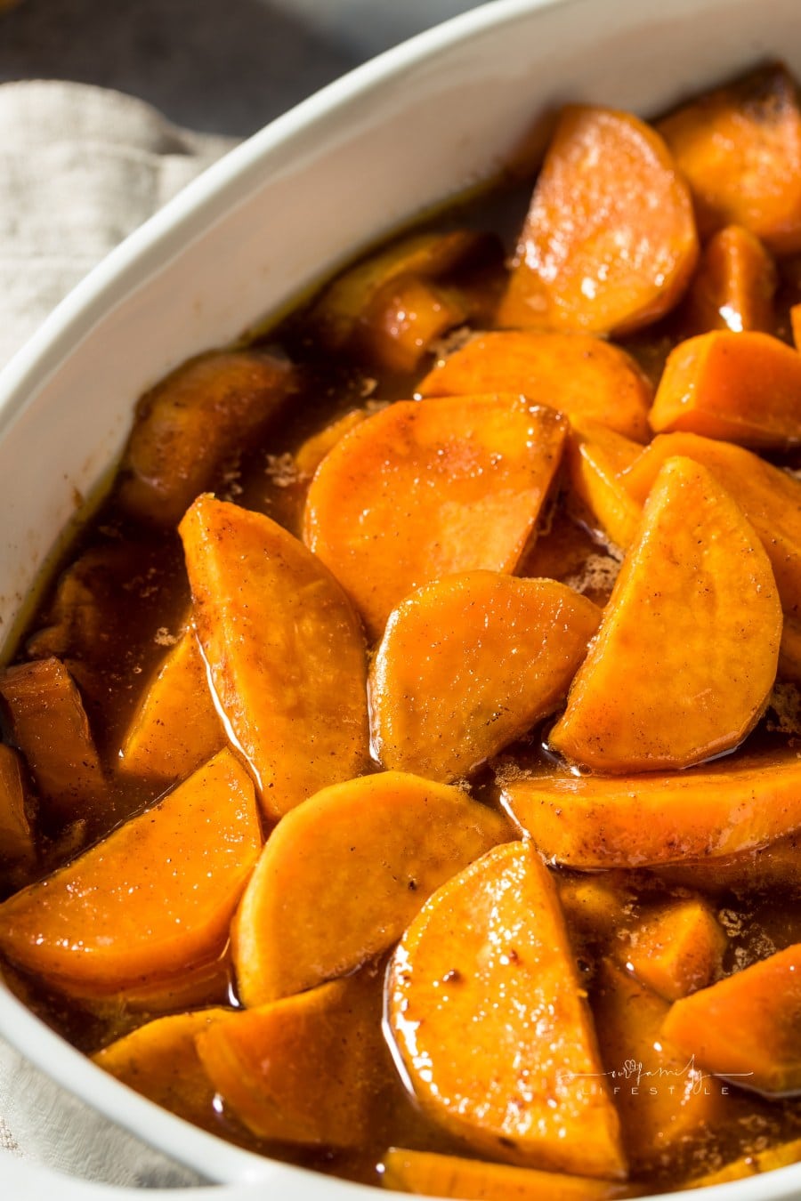 Homemade Thanksgiving Candied Yams with Brown Sugar