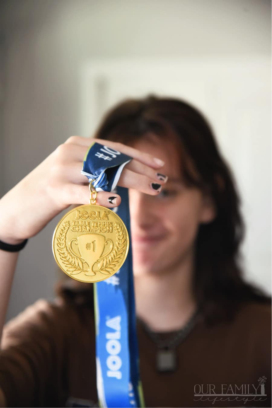 table tennis champion medal