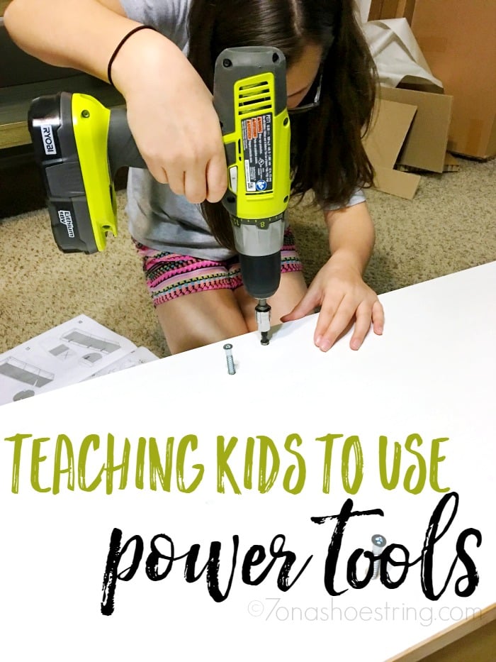 teaching kids to use power tools