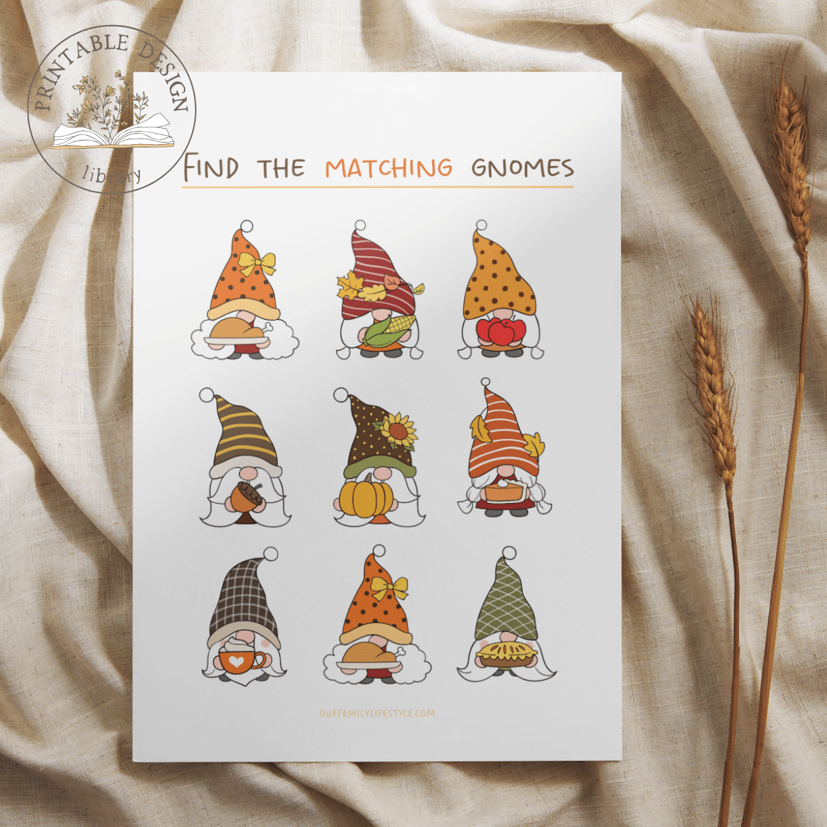 Printable Thanksgiving Worksheets for Kids