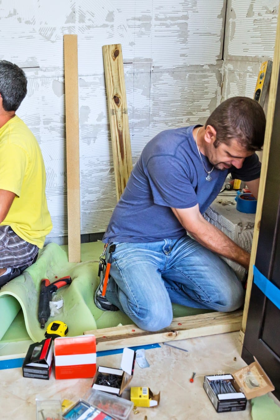 Construction: Remodeling a bathroom shower stall
