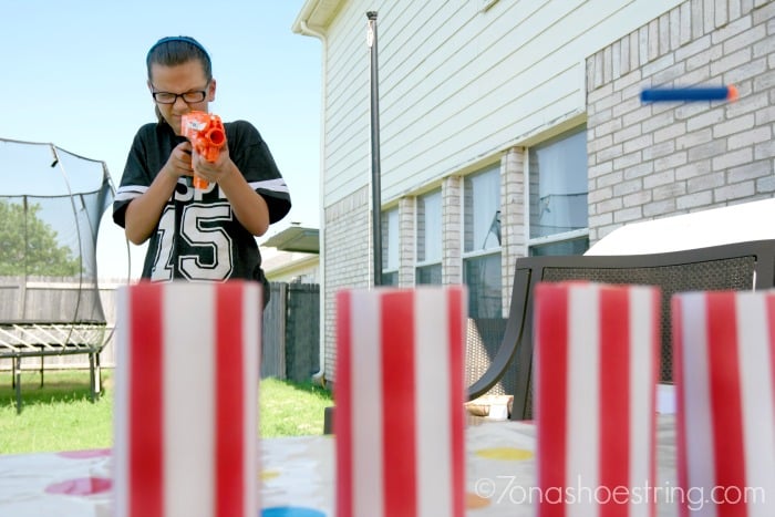 Tip the Cat Carnival Themed NERF Games