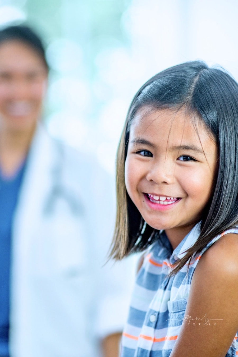 happy child at doctor visit
