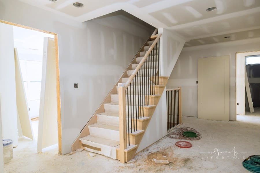 New Home Installing Material for Repairs in an Apartment