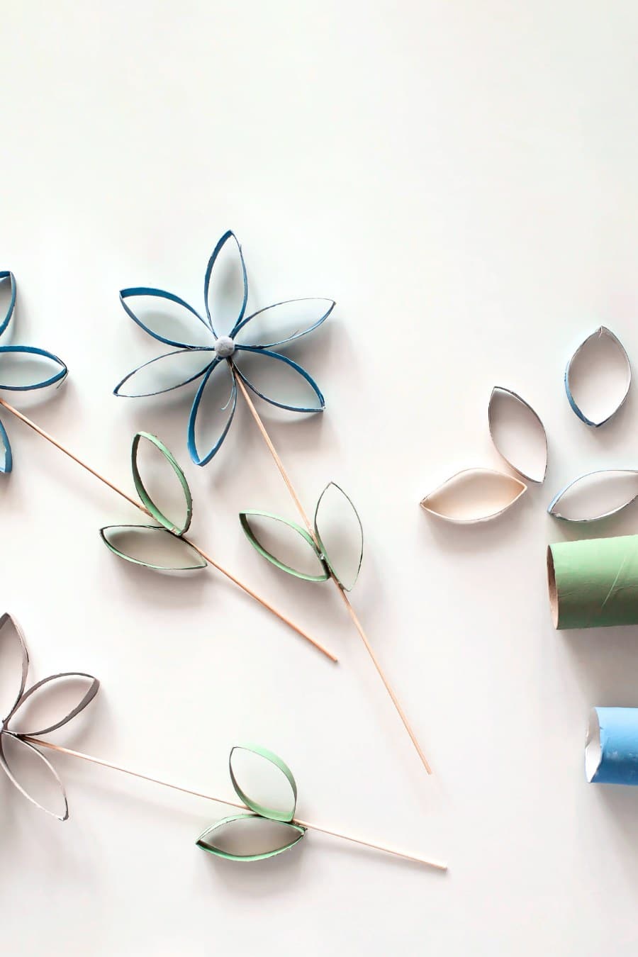 Toilet Paper Roll Flowers