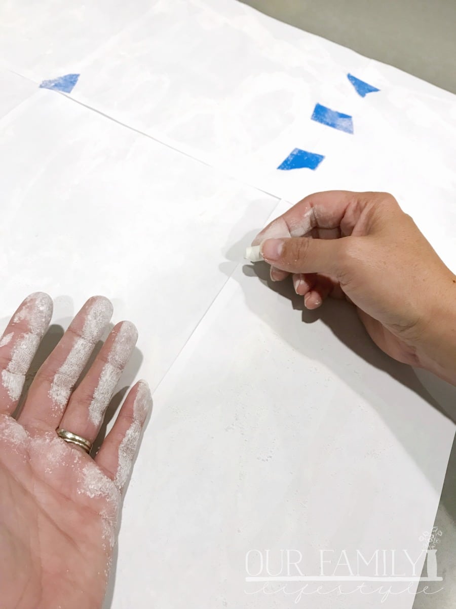 transfer your chalkboard design