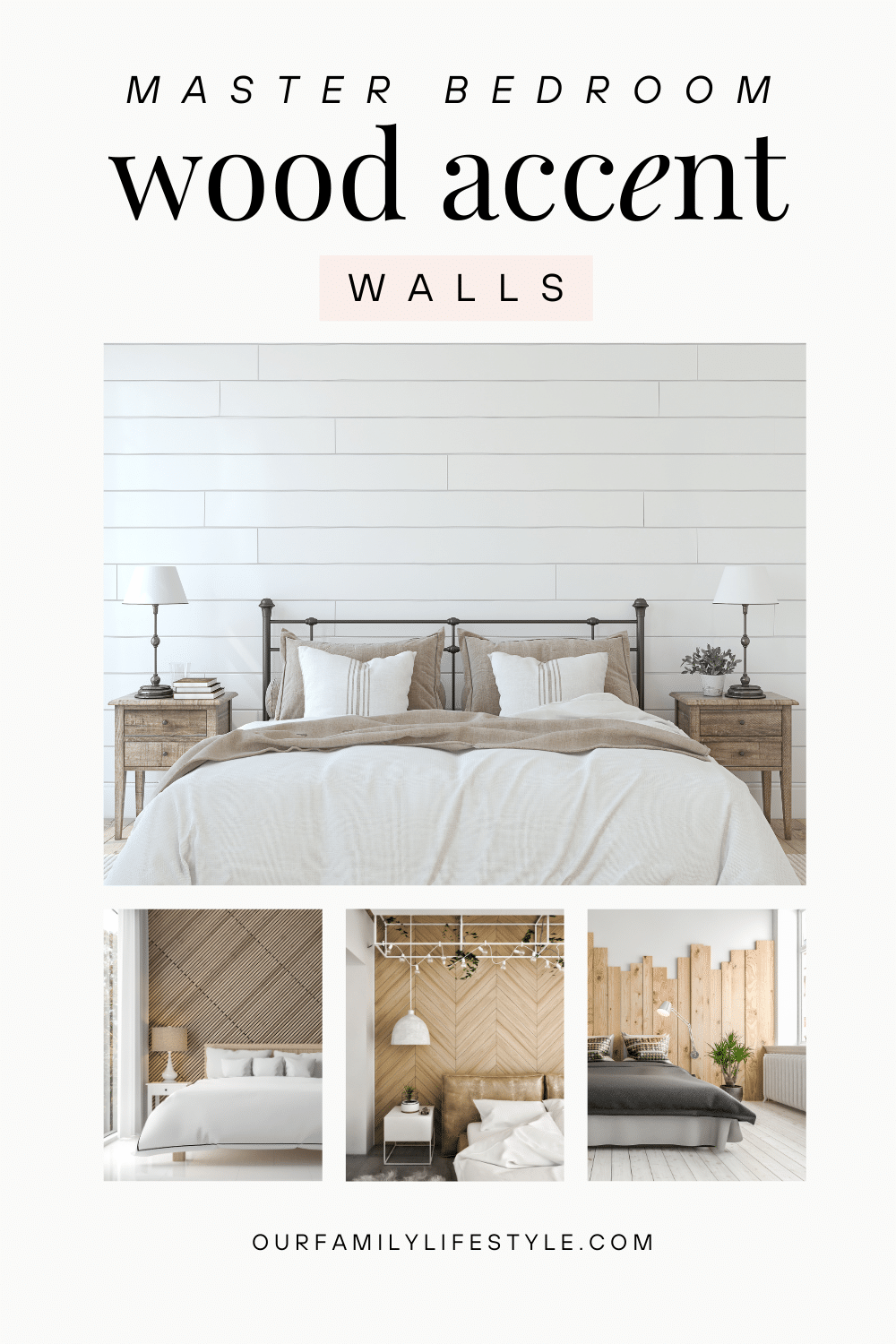 Transform Your Master Bedroom with a Stunning Wood Accent Wall