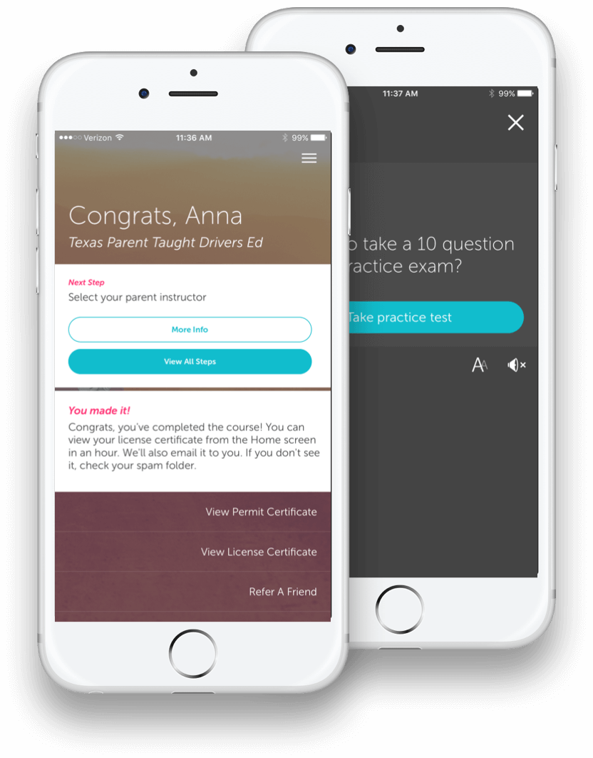 TX Parent Taught Drivers Ed mobile app