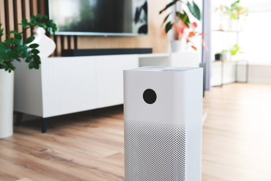 Air Purifier in Home. Smart Home Devices