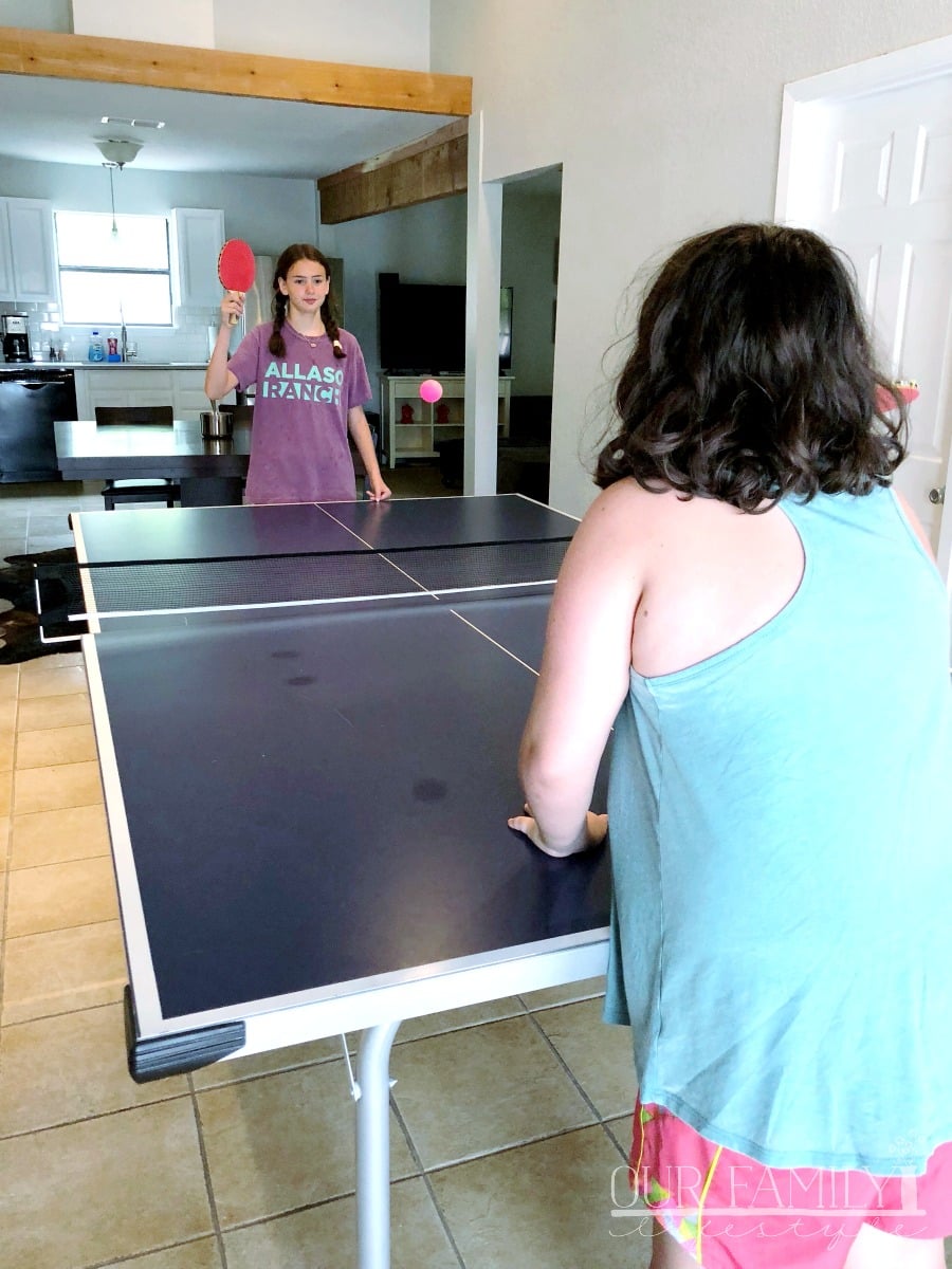 vacation home with ping pong table