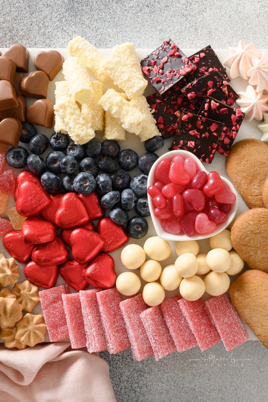 Valentine Candy Charcuterie Board