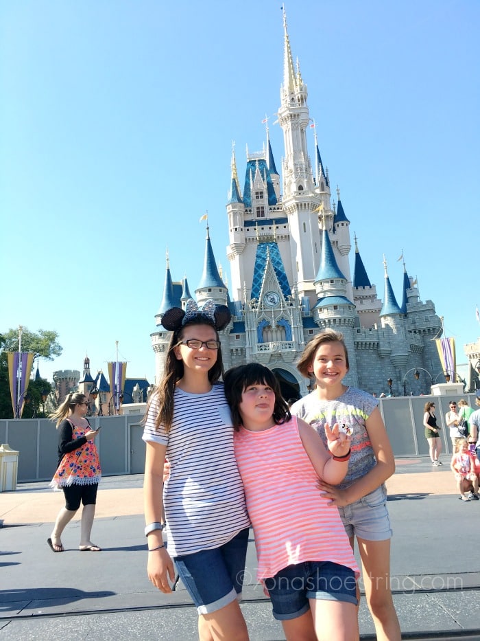 Walt Disney World Magic Kingdom with sisters