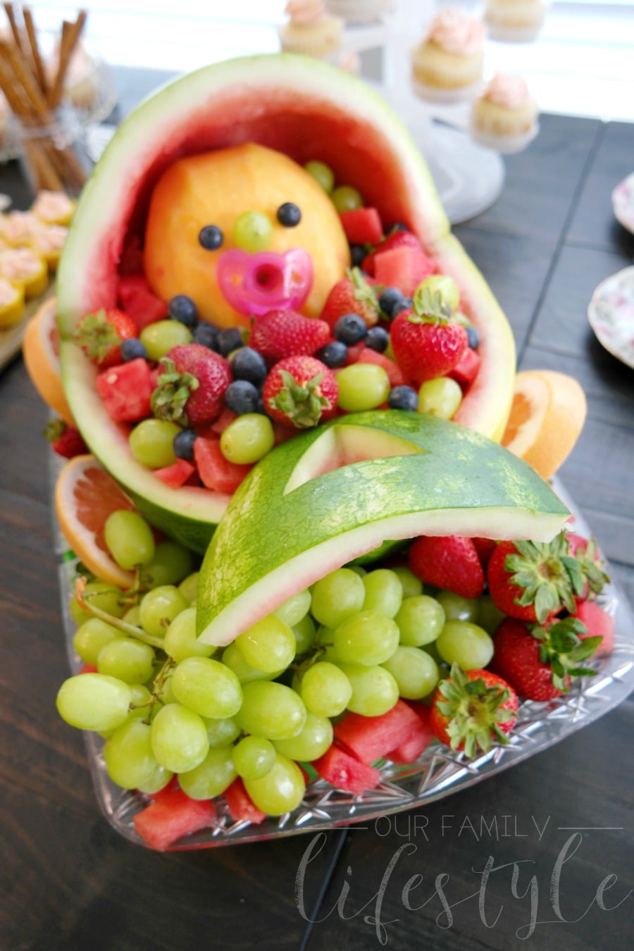 watermelon carved baby