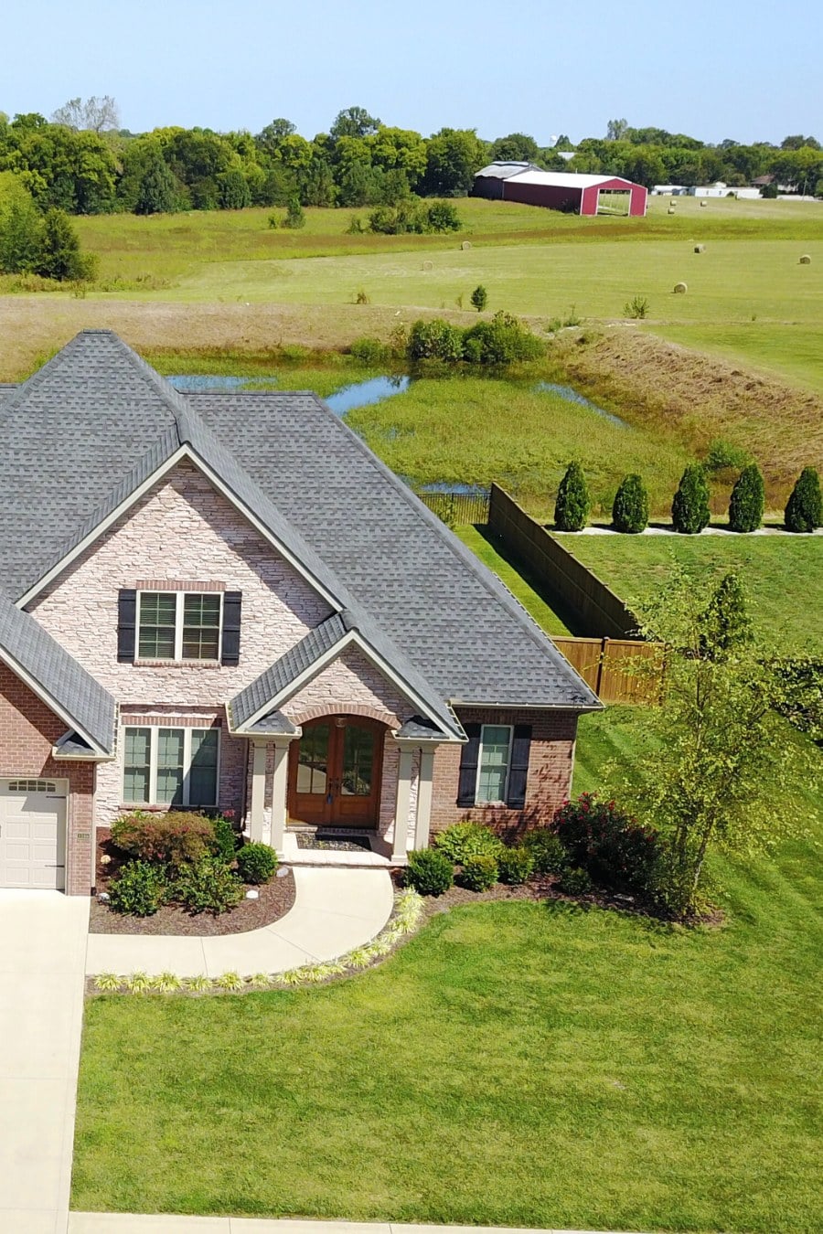 Aerial Photo of Texas Ranch House