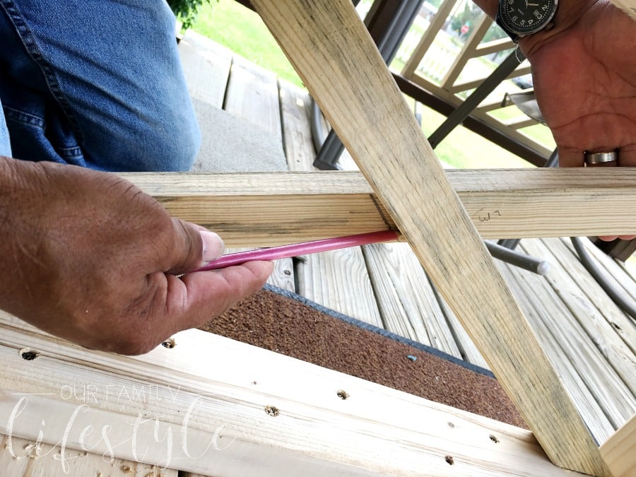 X-frame coffee table legs
