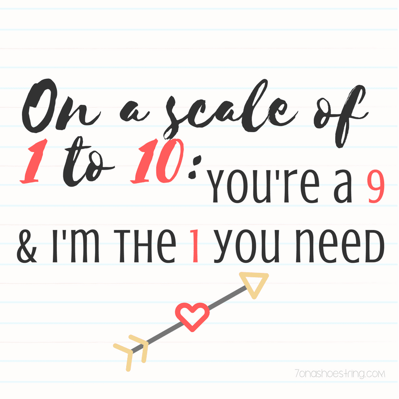 youre a 9 and im the 1 you need