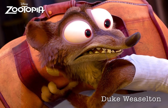 ZOOTOPIA – DUKE WEASELTON
