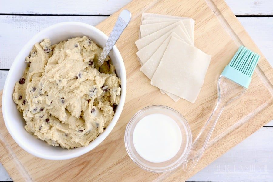 Delicious Chocolate Chip Cookie Dough Wonton Recipe