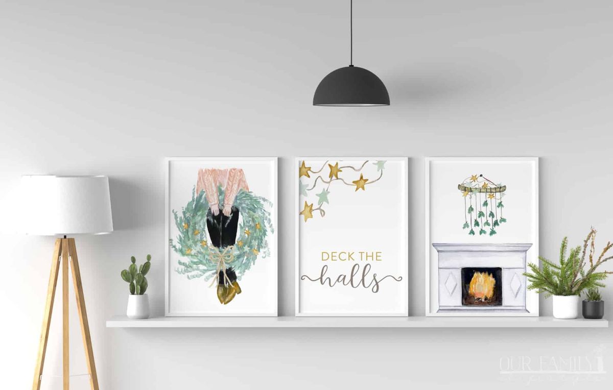 Printable Christmas Wall Art Makes Holiday Decorating Easy