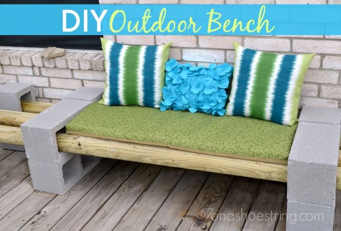 Easy DIY Outdoor Bench for Under $30