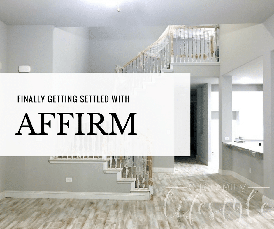 Finally Getting Settled This Spring with Affirm
