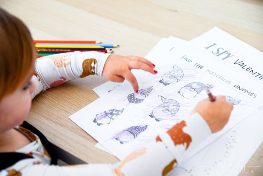 Printable Preschool Valentine's Day Worksheets + Valentine Cards