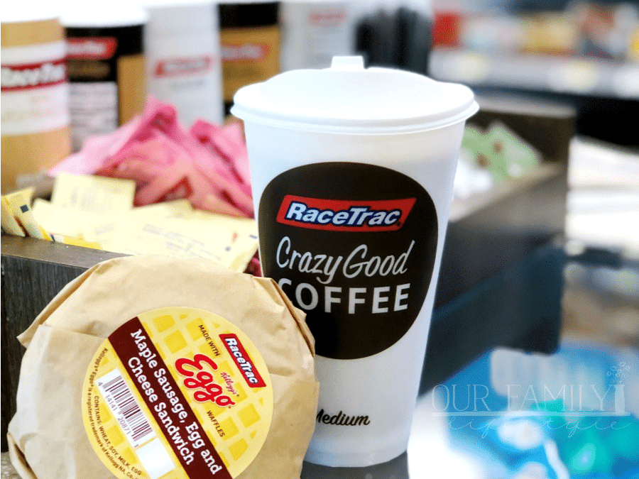 RaceTrac Breakfast Sandwich Made With Kellogg’s Eggo Waffles