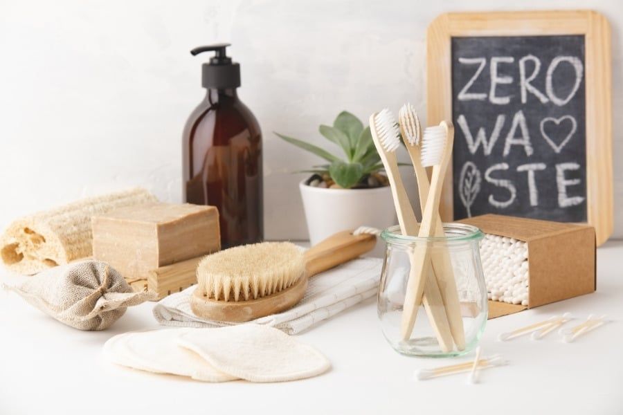 zero waste, eco-friendly bathroom accessories
