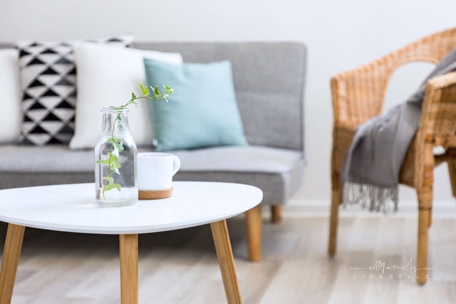 Oval Coffee table in scandinavian style