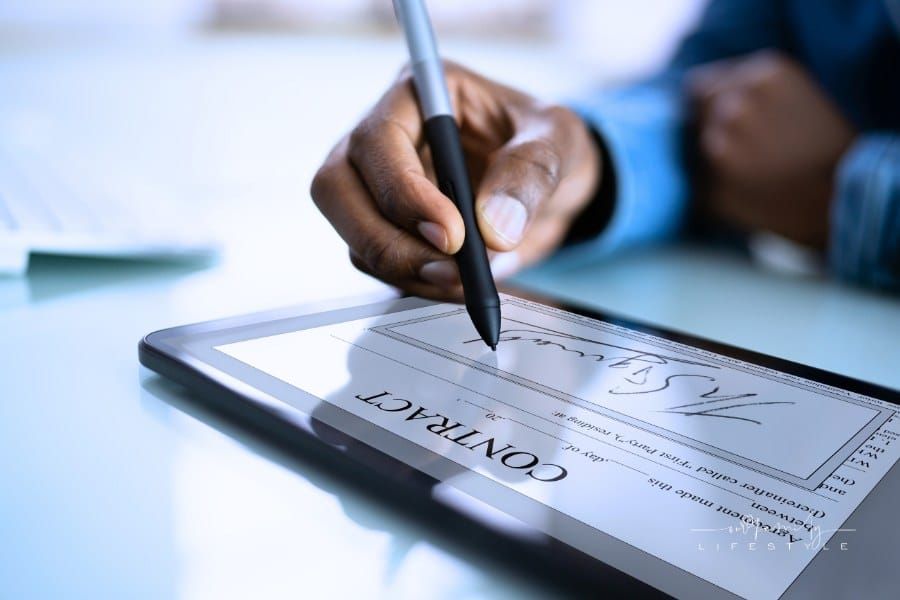 Contract E Signature. eSign a document pdf