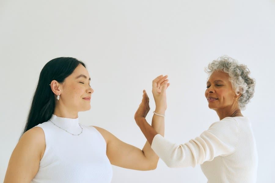 Mindfulness Practices Women Meditating Together