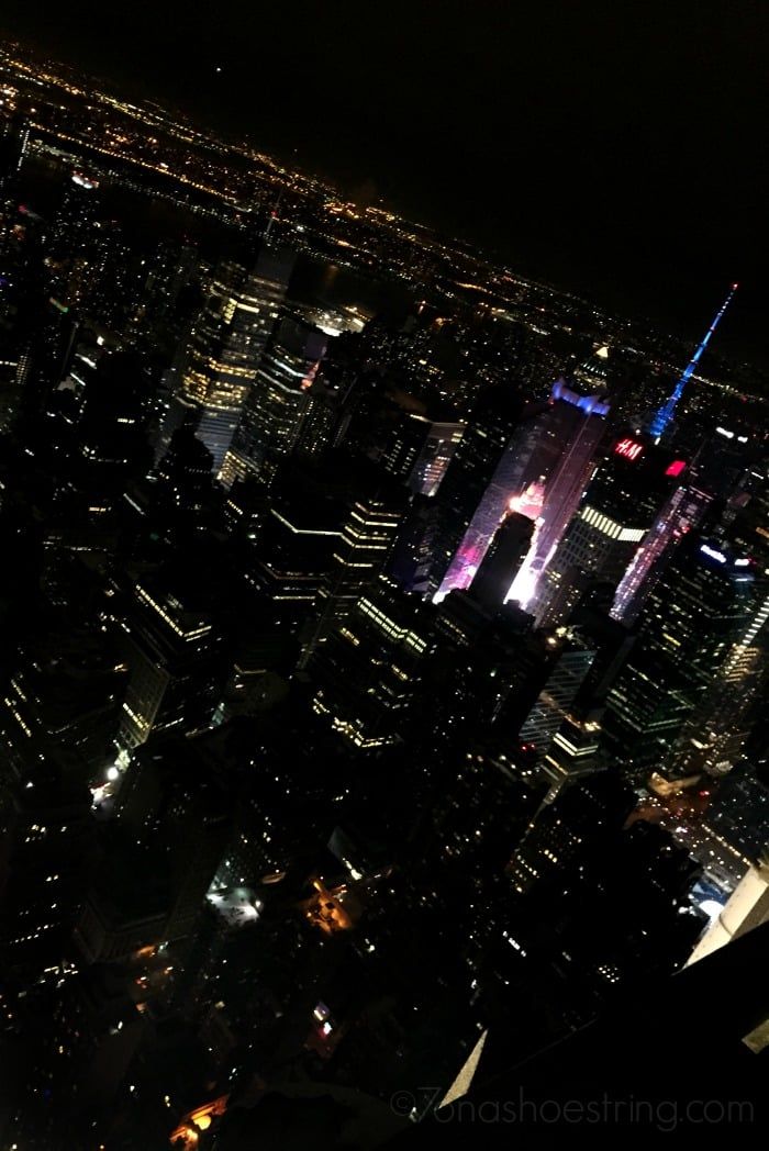 New York skyline at night