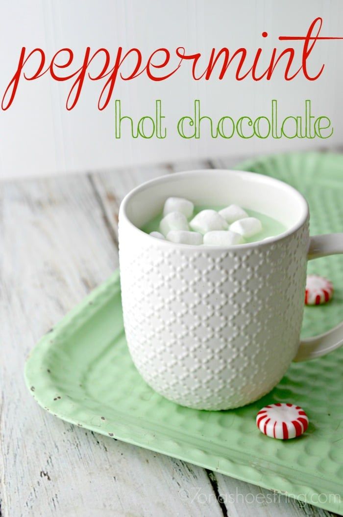 peppermint hot chocolate