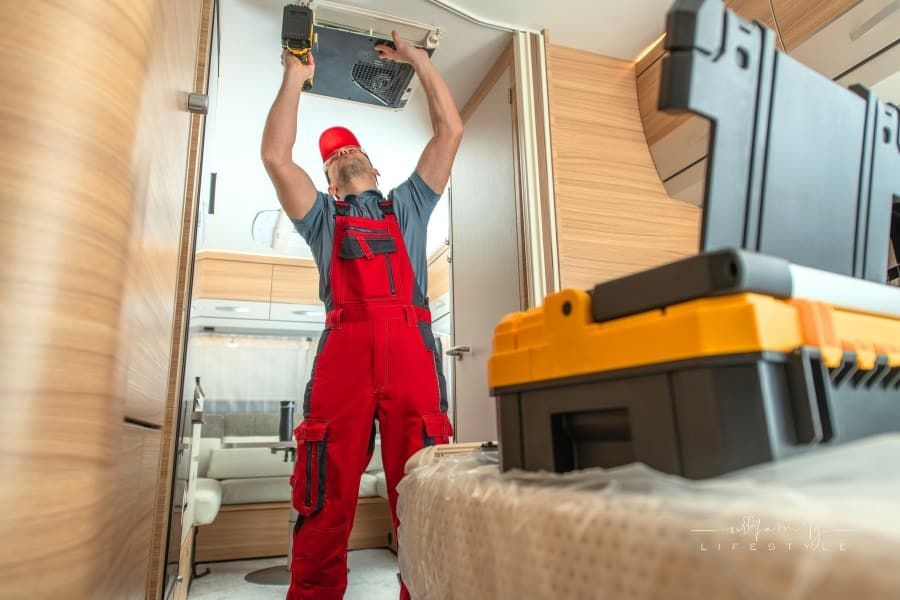 Repairing Ceiling Mounted RV Camper Air Condition