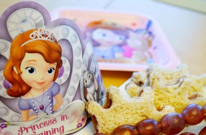 Princess Sofia tiara sandwiches