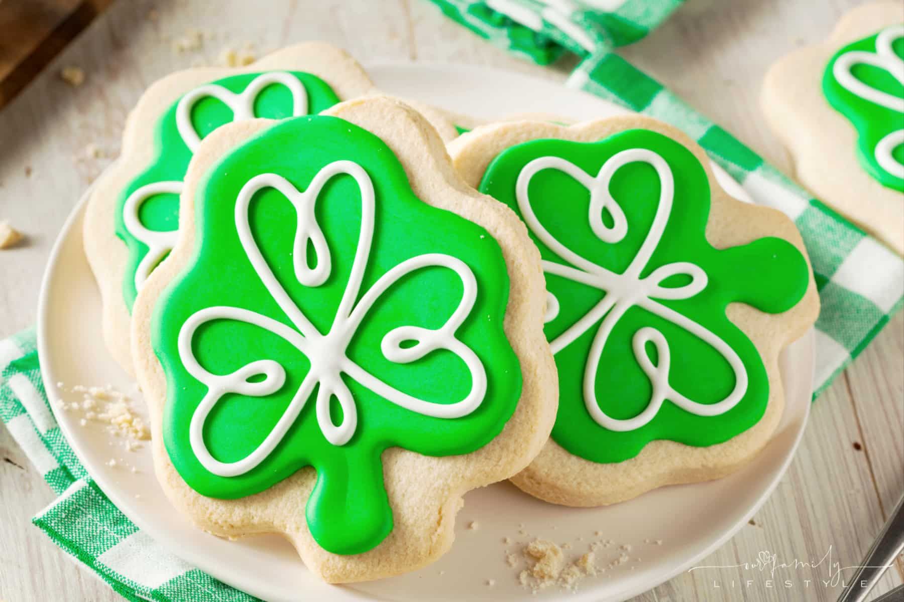 st patrick's day sugar cookies