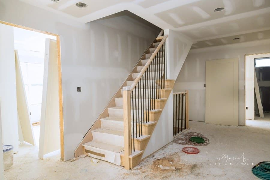 New Home Installing Material for Repairs in an Apartment