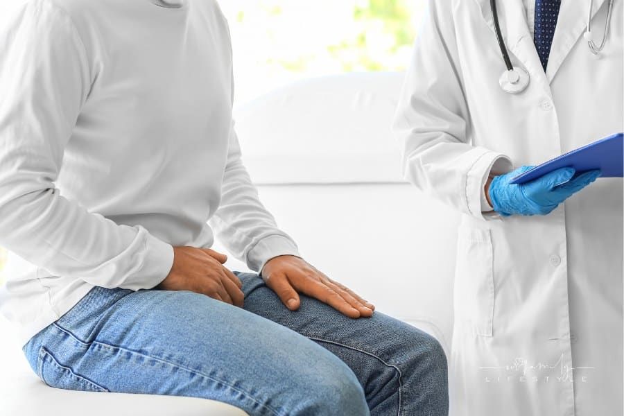 Man with Prostate Problem Visiting Urologist in Clinic
