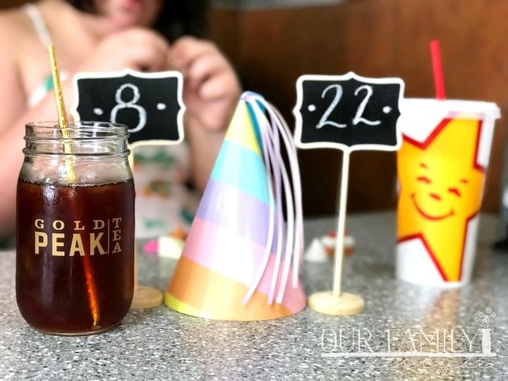 birthday celebration at Carls Jr