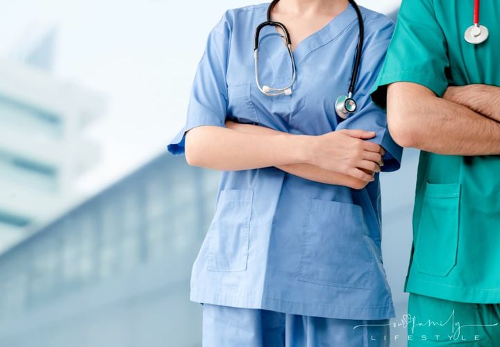 Doctor working in hospital. Healthcare and medical service.